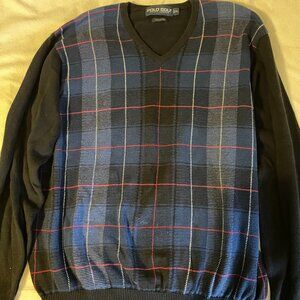 Ralph Lauren "Polo Golf" 100% cotton long sleeve sweater, Size XL.